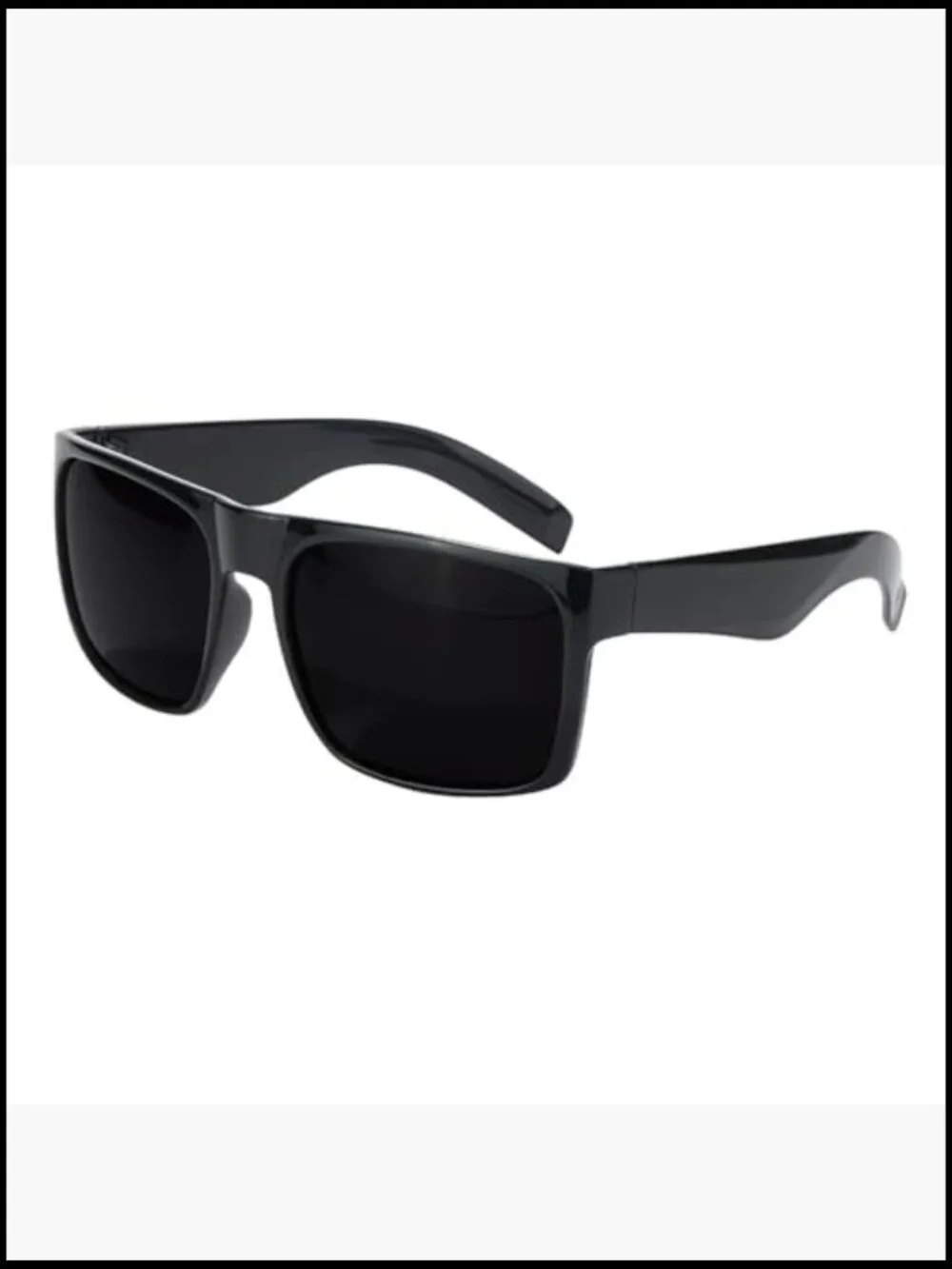Super Dark Polarized Oversized Sunglasses Men XL Big Head Fit Wide Shades